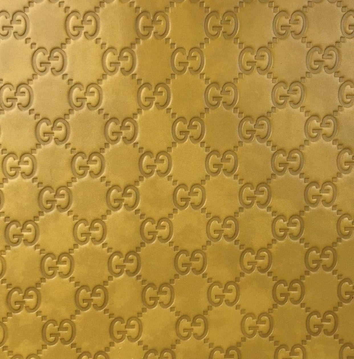 Guld Gucci Mønster Wallpaper