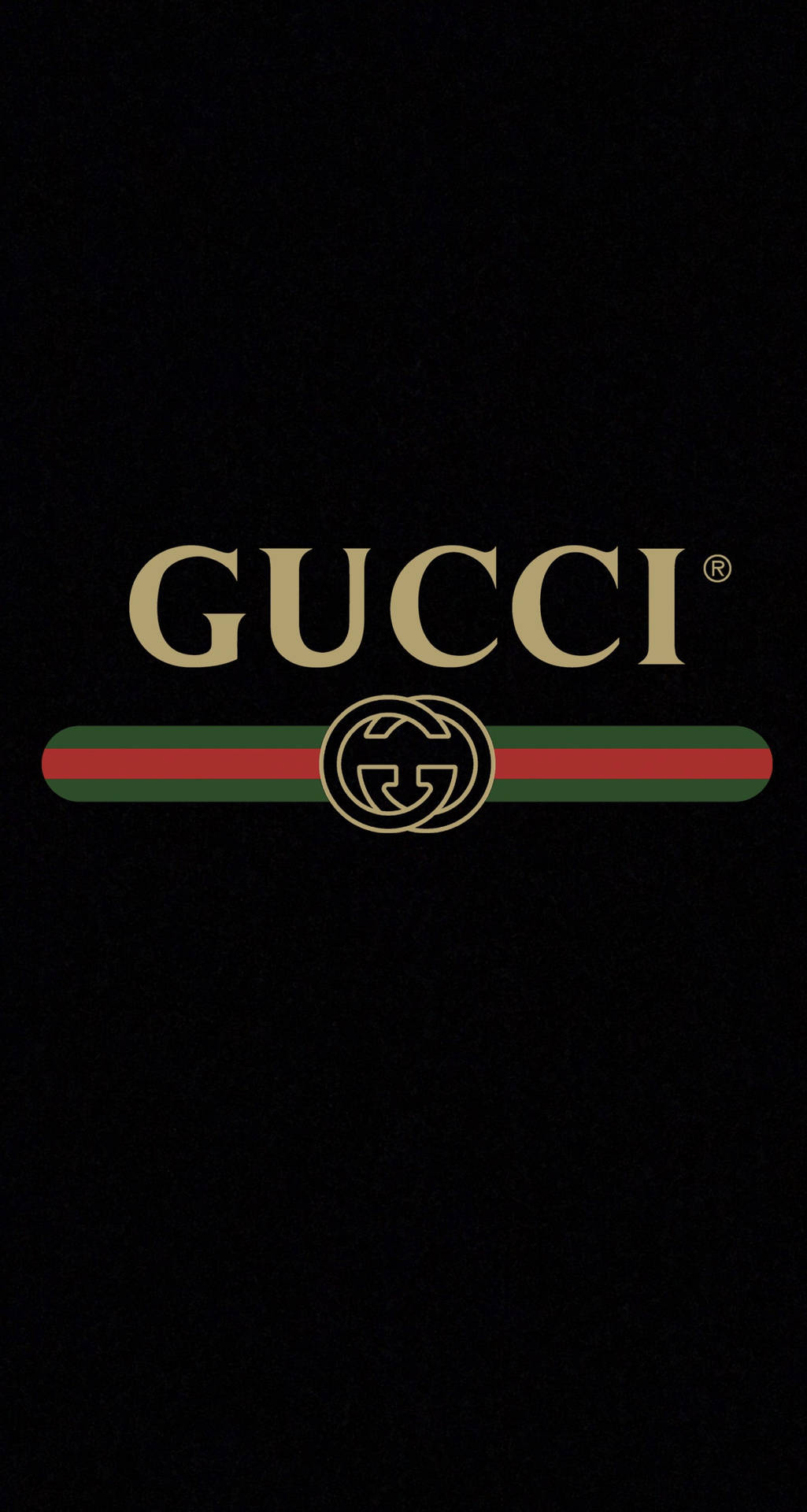 Guld Og Sort Gucci Iphone Baggrund Wallpaper