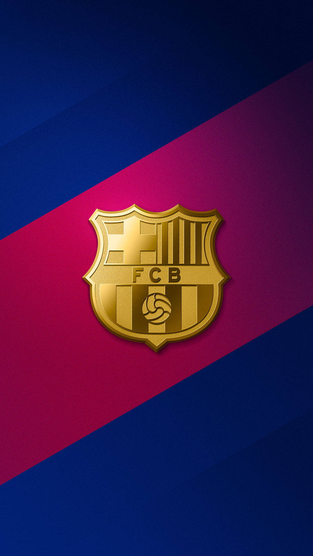 Guldrød Barcelona Fc Logo Wallpaper