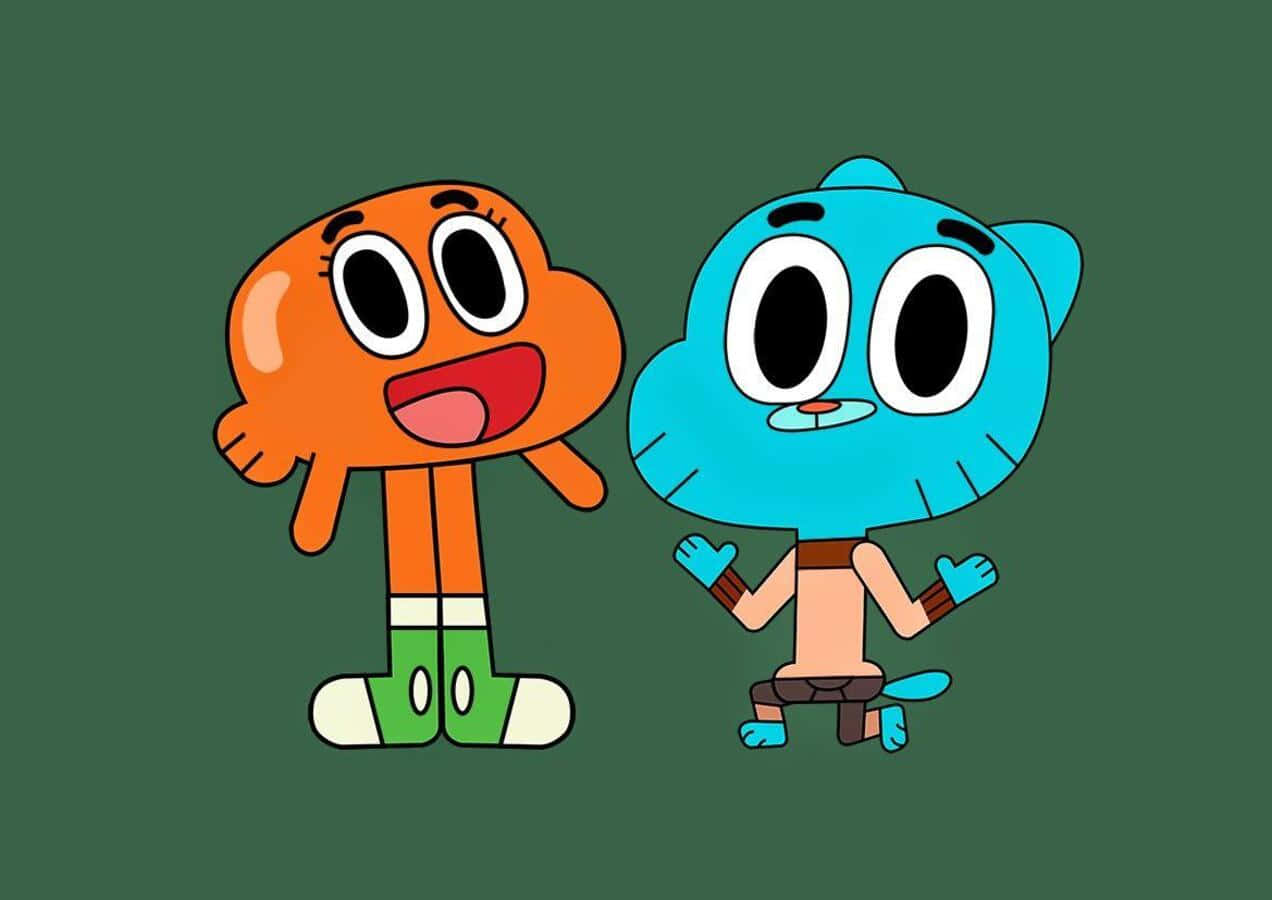 Gumball and Darwin's Colorful Adventure Wallpaper