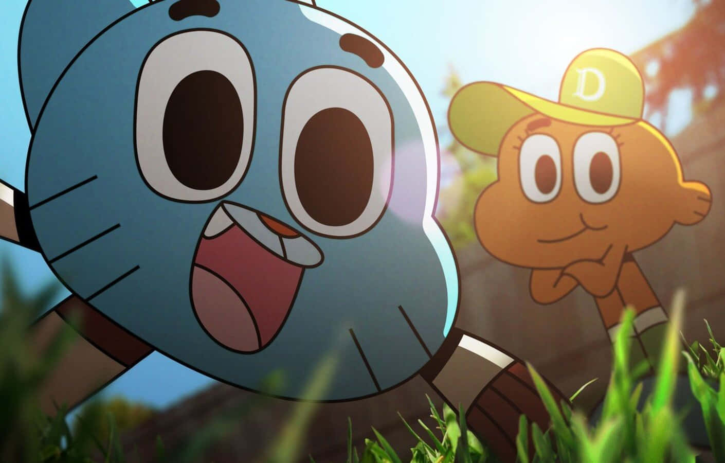 Best Friends Gumball and Darwin Hanging Out Wallpaper