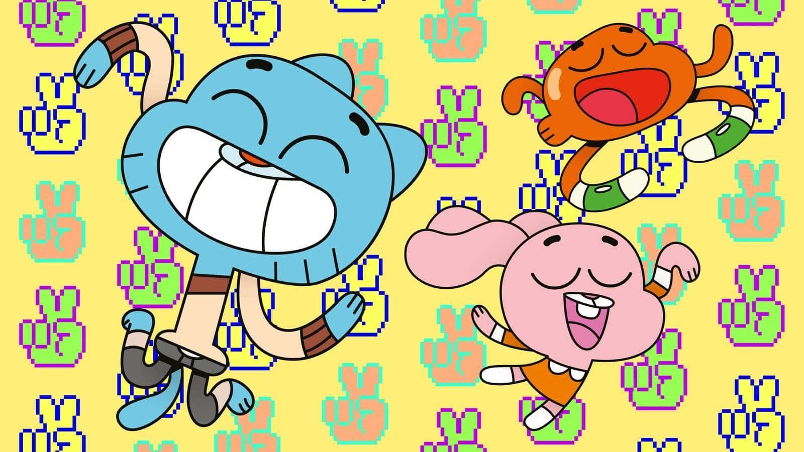 Ladivertida Aventura De Gumball Y Darwin Fondo de pantalla