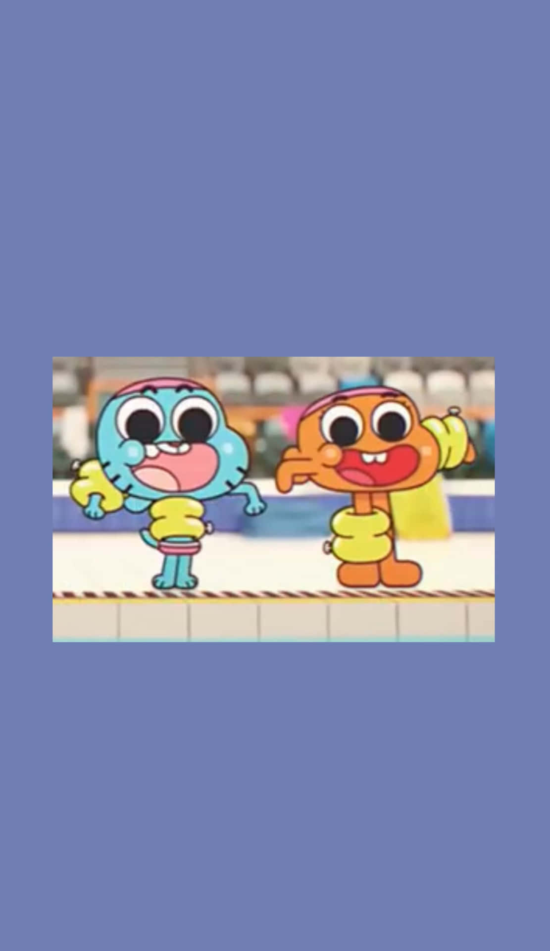 Gumball and Darwin's fun-filled adventures in their colorful world Wallpaper
