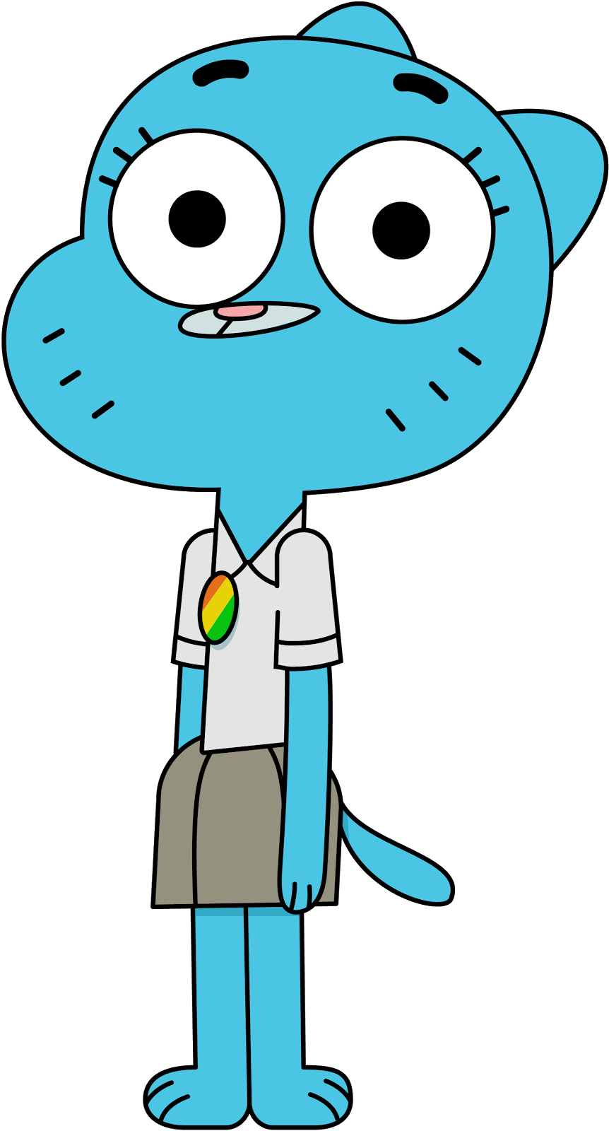 Gumball Watterson Standing PNG
