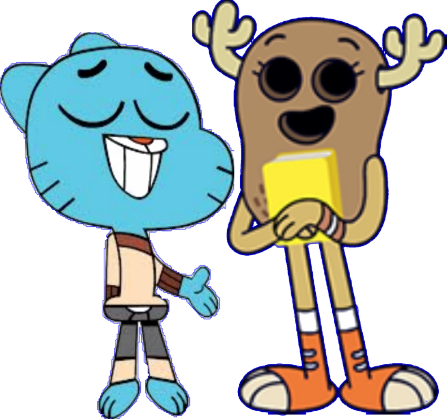 Gumballand Darwin Friendly Pose PNG