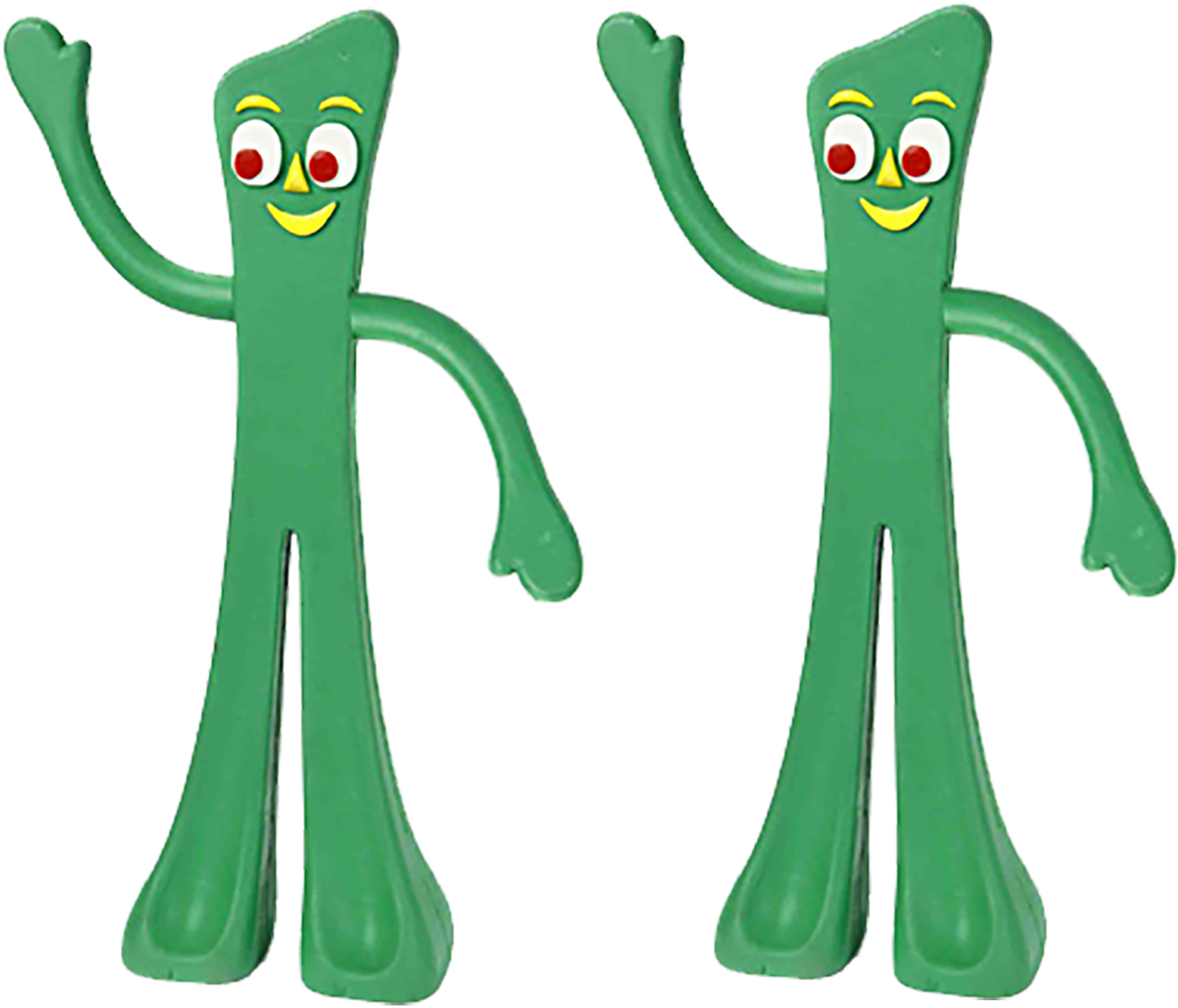 Gumby Claymation Character Pose PNG