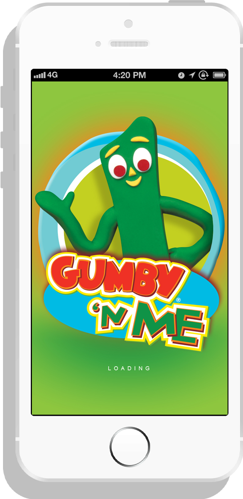 Gumby Game Loading Screenon Phone PNG