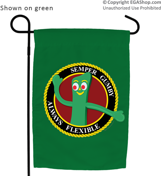 Gumby Semper Flexible Garden Flag PNG