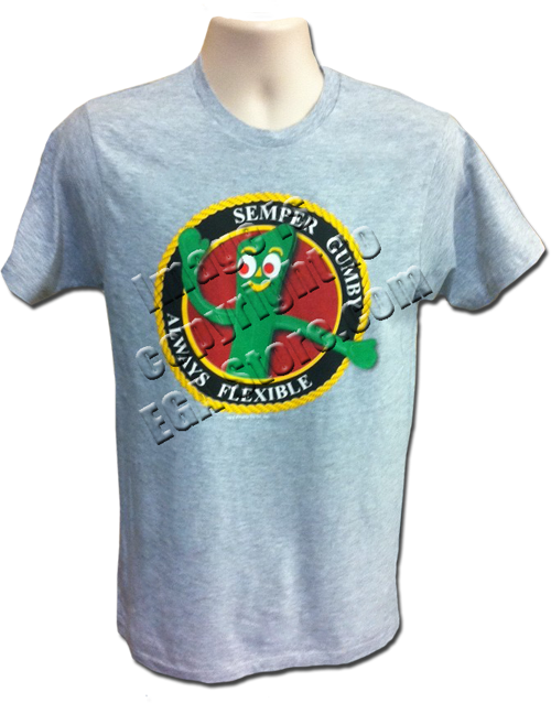 Gumby Themed Semper Flexibilis T Shirt PNG