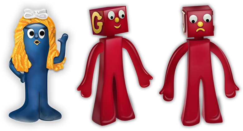 Gumby_and_ Friends_ Characters PNG