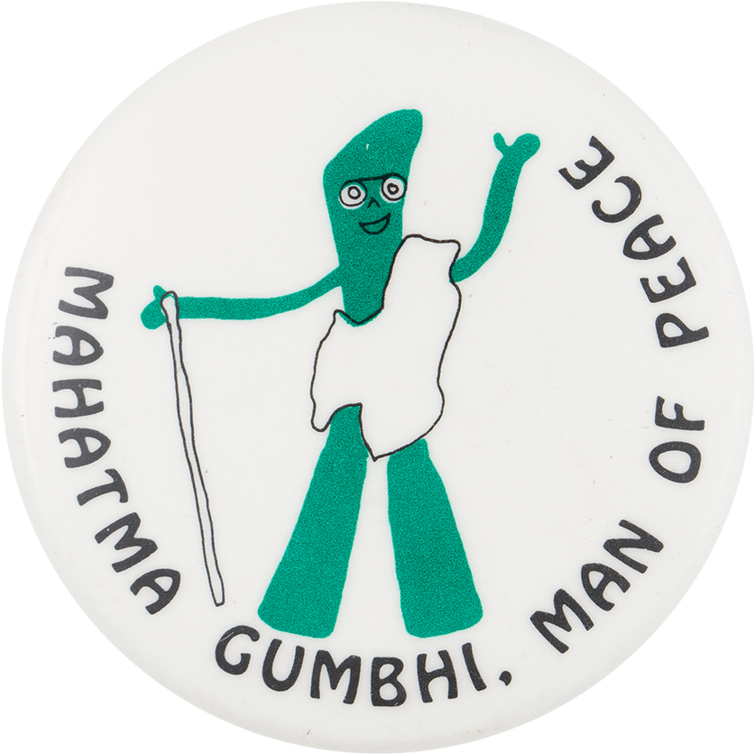 Gumbyas Mahatma Gandhi Pin PNG