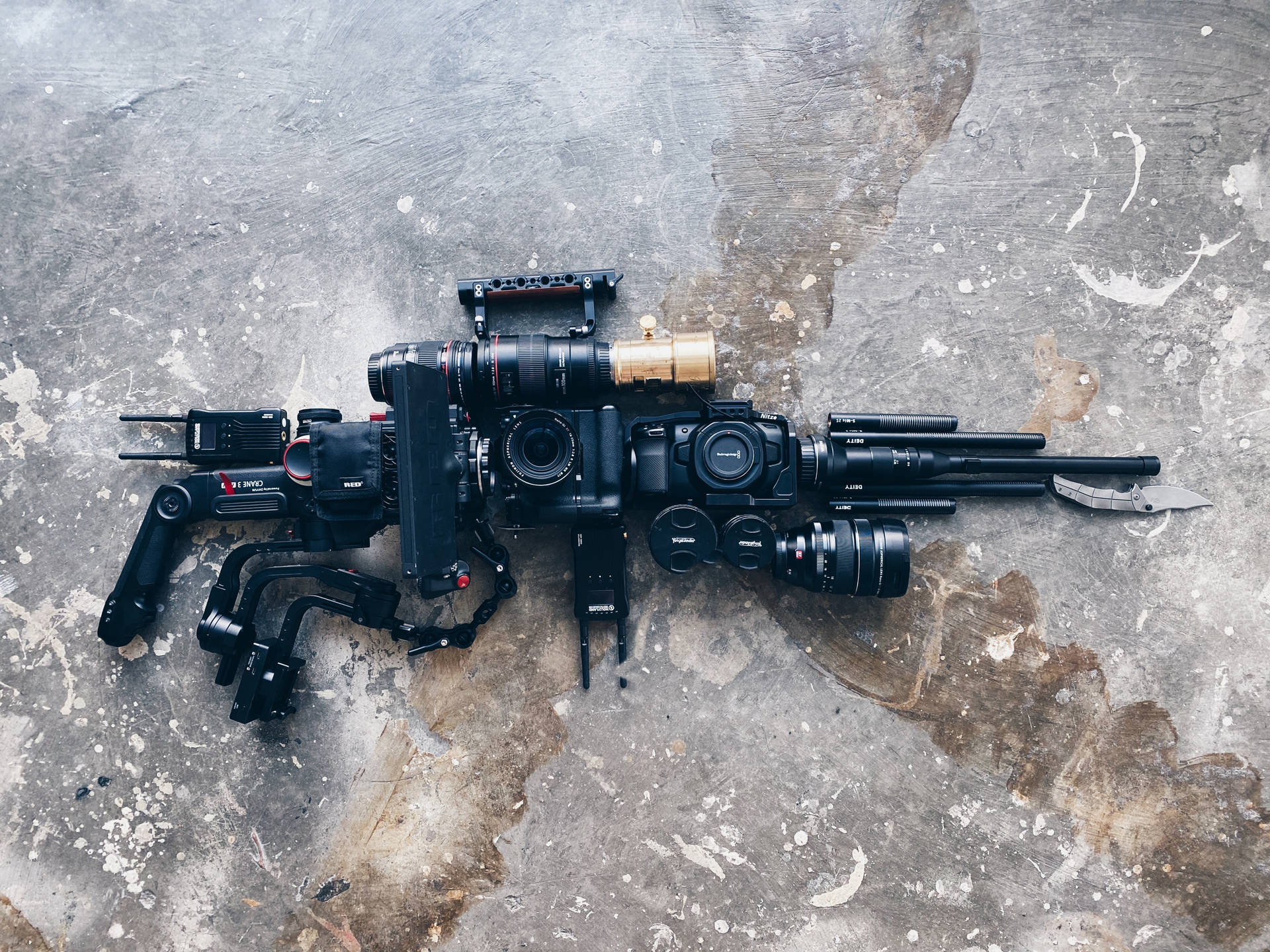 Gun-Looking Camera Wallpaper