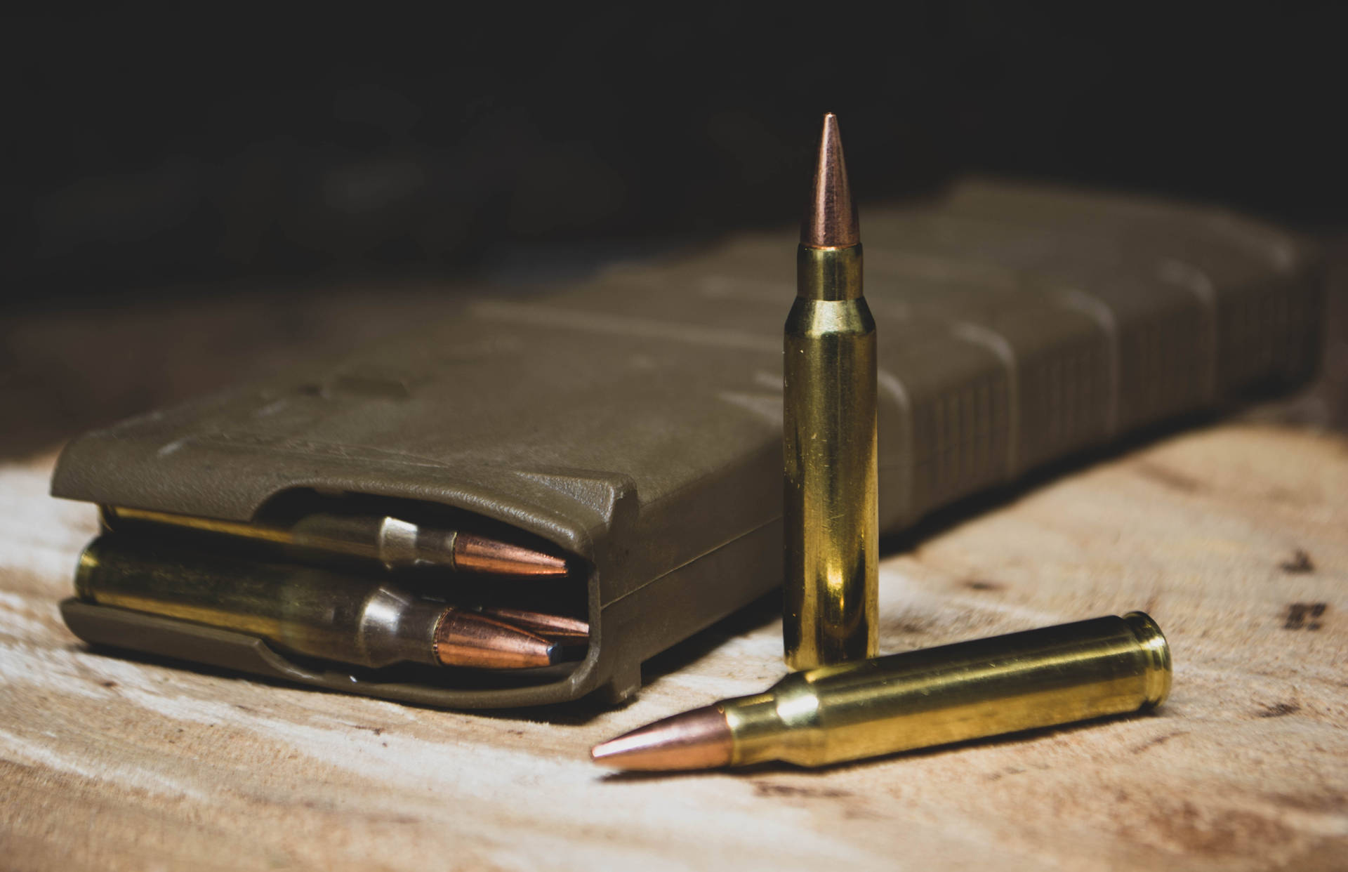 Gun Magazine And Bullets