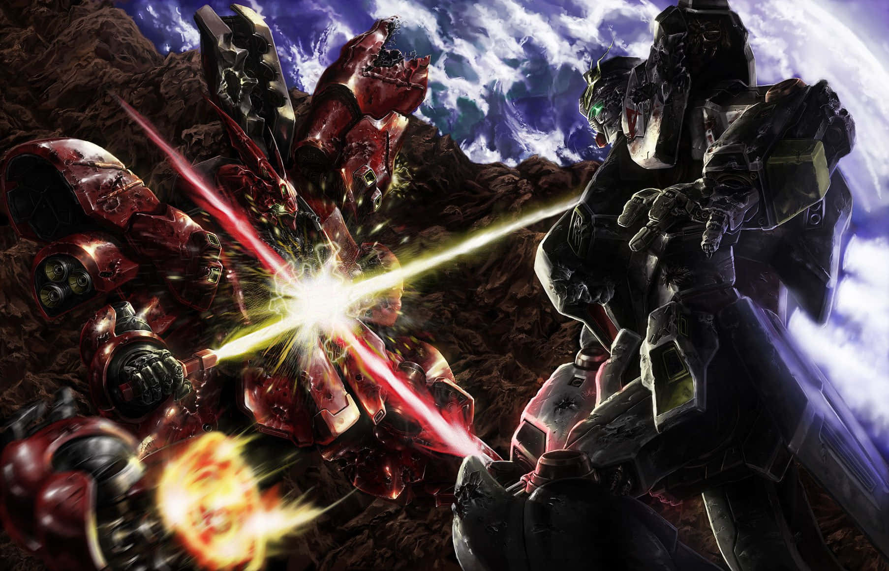 Erlebensie Die Epischen Sci-fi-mecha-schlachten Von Gundam Mit Diesem Beeindruckenden Wallpaper Des Klassischen Rx-78-2 Gundam Mecha.