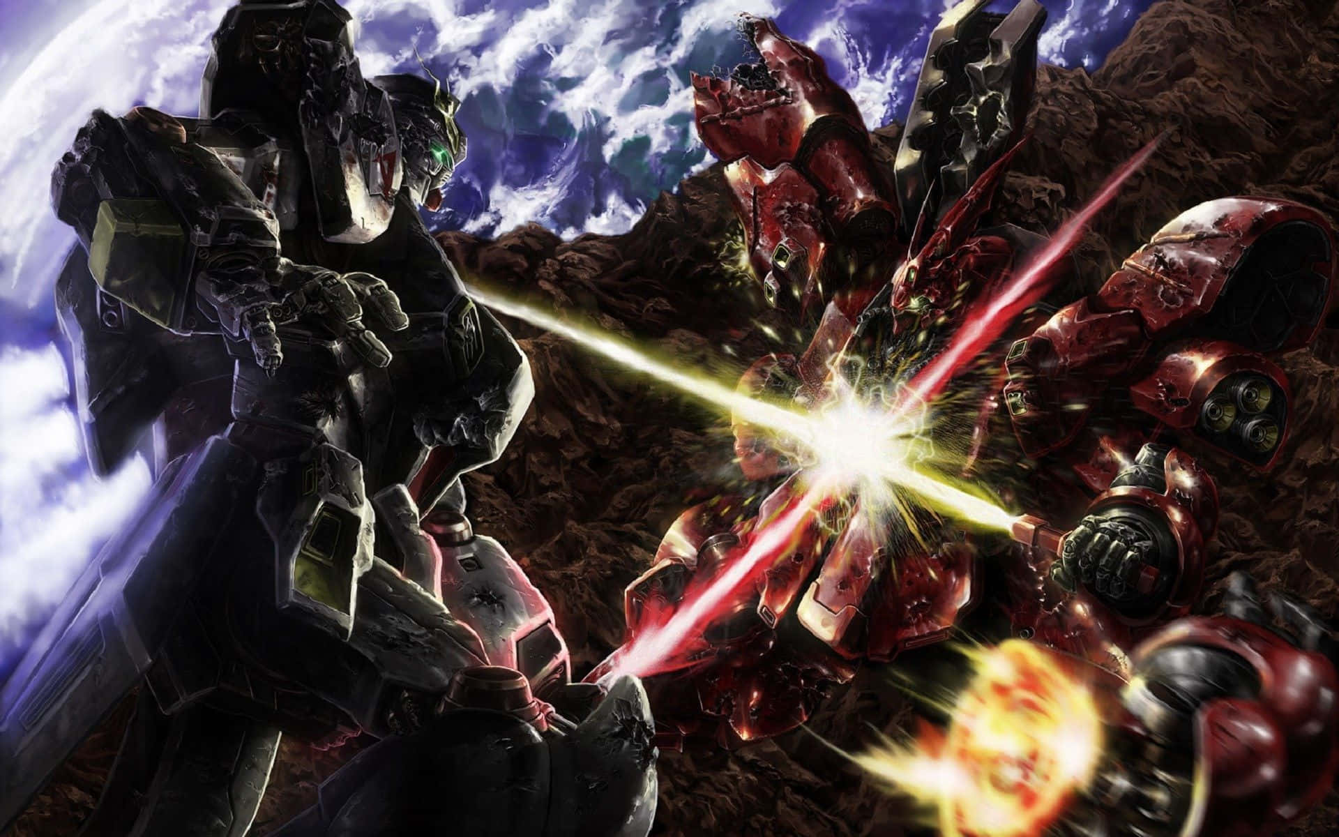 Upplevöverjordisk Kraft Med Gundam