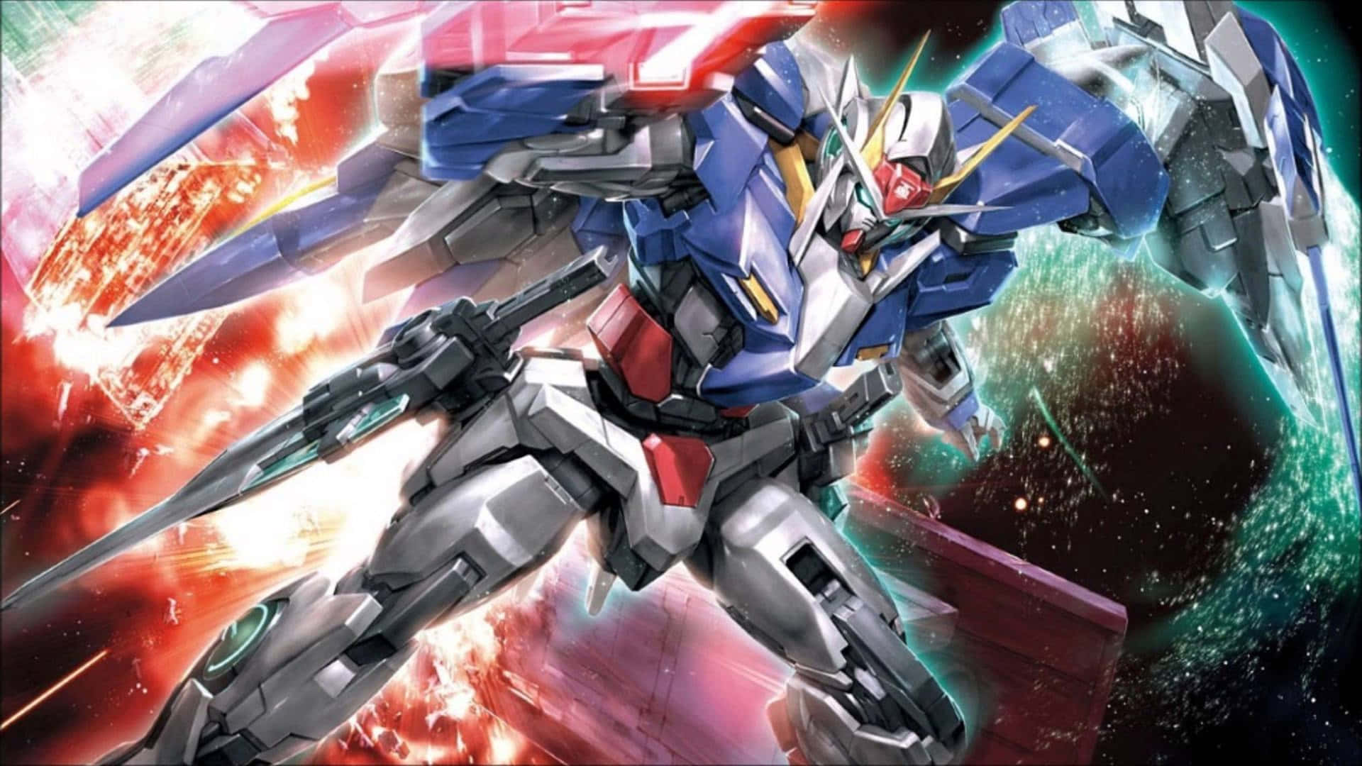 "Behold the Incredible Power of Gundam 4K" Wallpaper