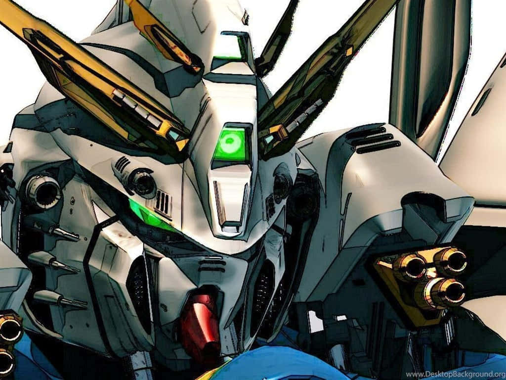 Papelde Parede Gundam Em Close-up Para Desktop. Papel de Parede