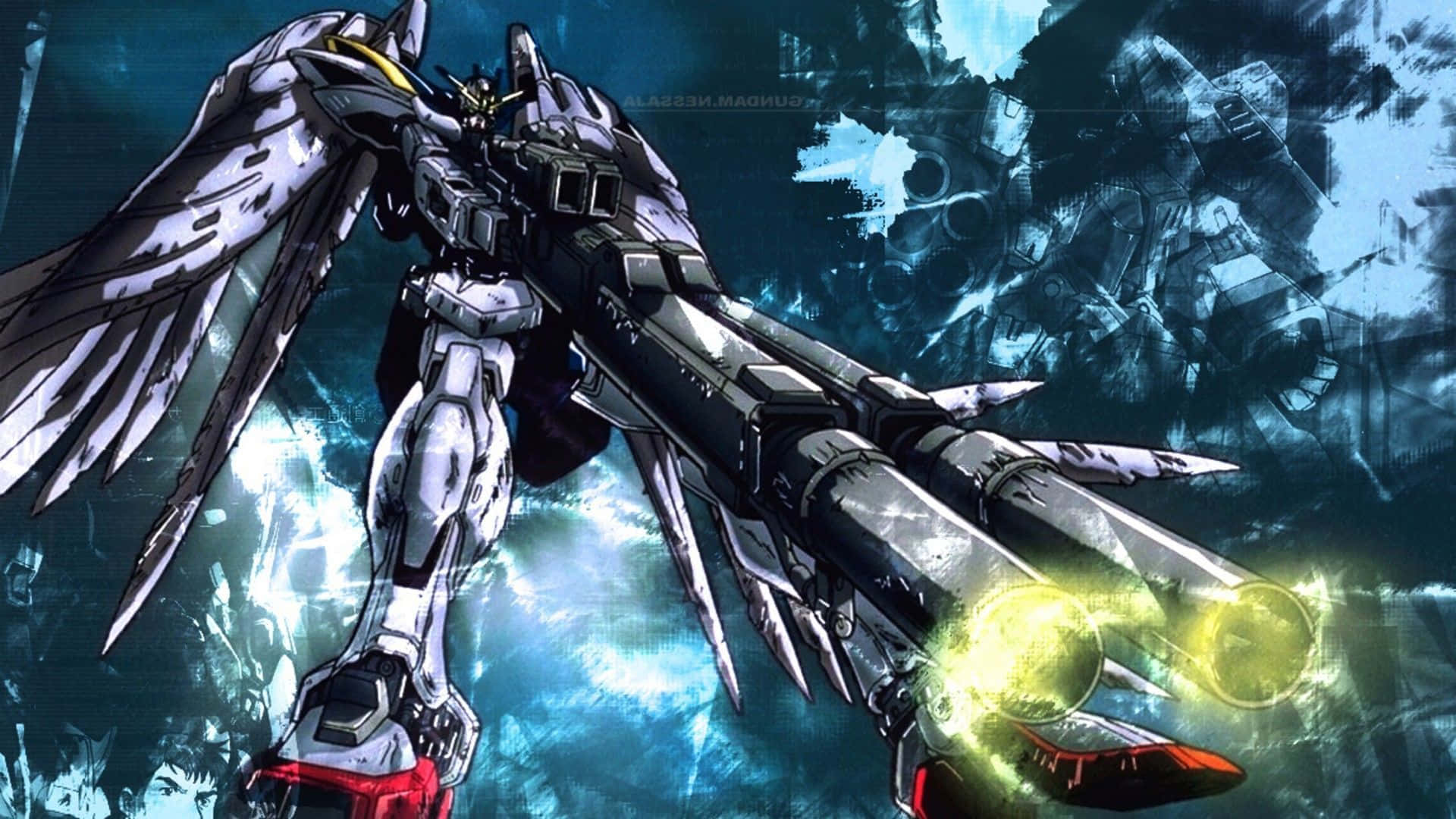 Winged Gundam Desktop Wallpaper