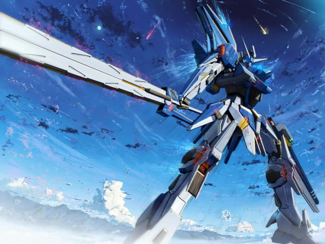 Sfondodel Desktop Gat-x105 Strike Gundam Sfondo