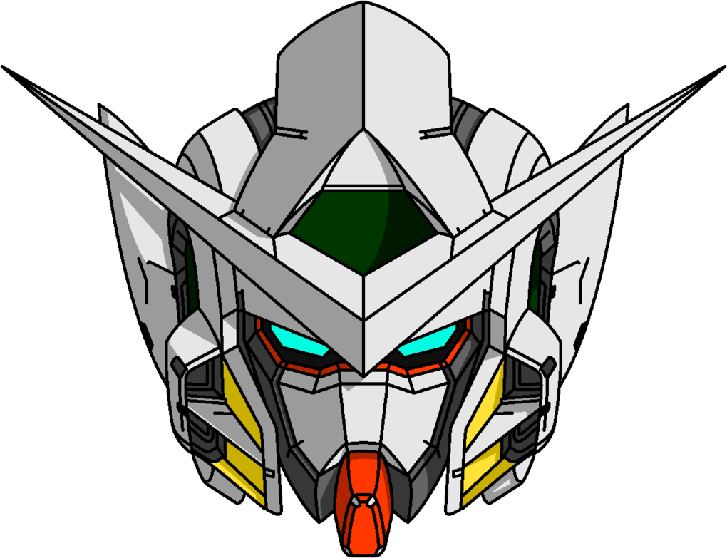 Gundam Head Illustration PNG