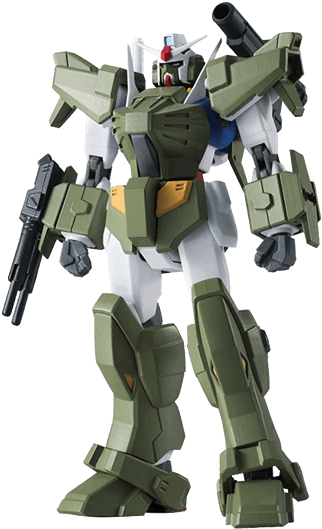 Gundam Mecha Model Standing Pose PNG