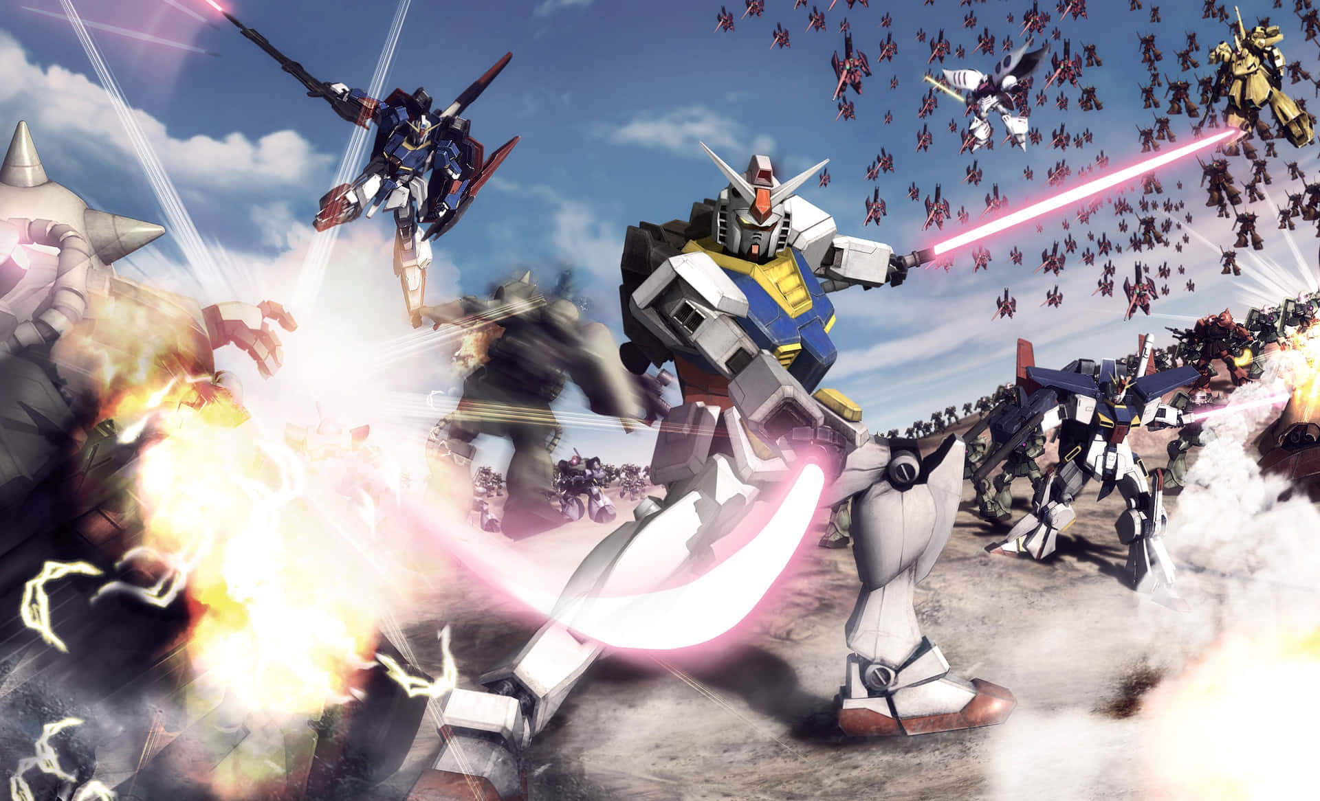 Mobile Suit Gundam fighting for Justice