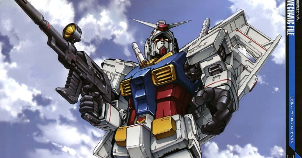 Gundam Rx-78 Dengan Senapan Wallpaper