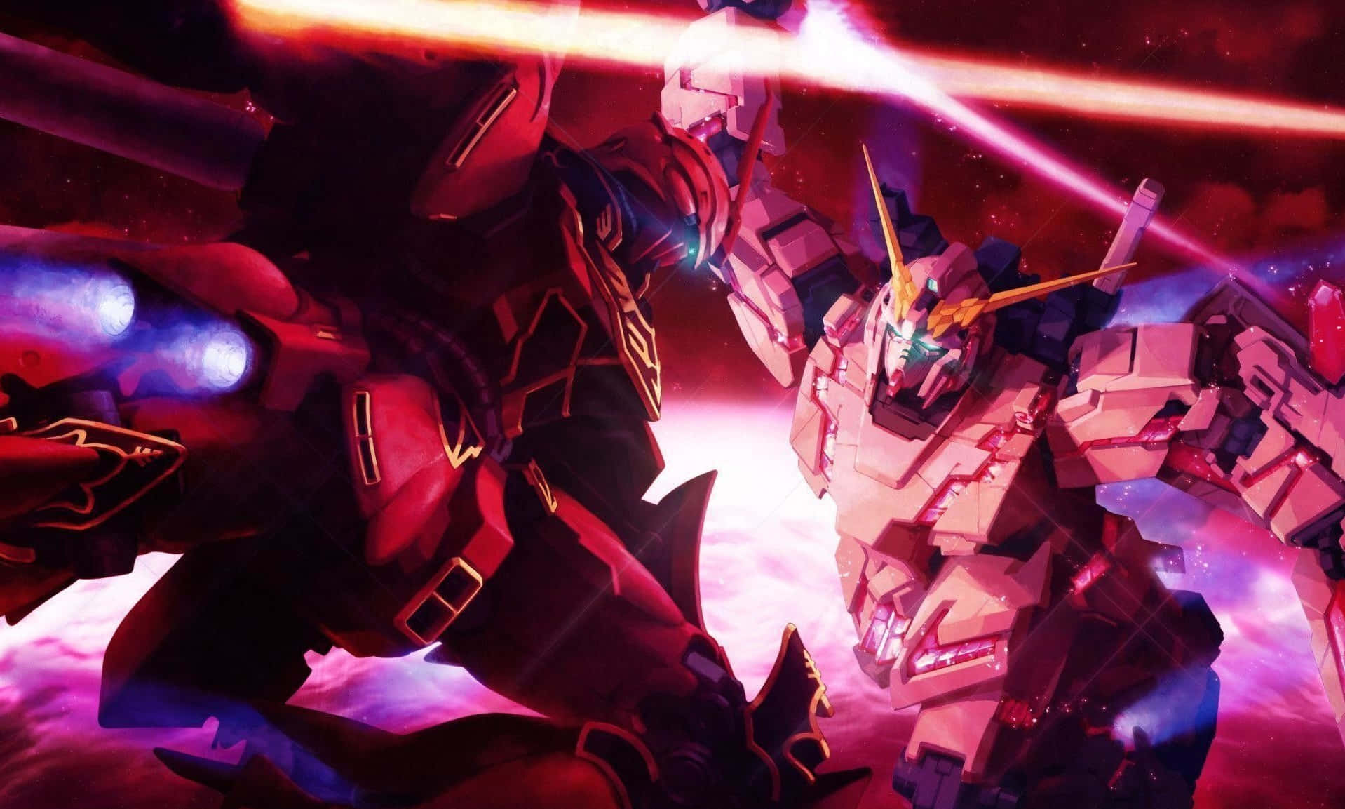 Hi-Nu Gundam from the Gundam Unicorn series in all its glory! Wallpaper
