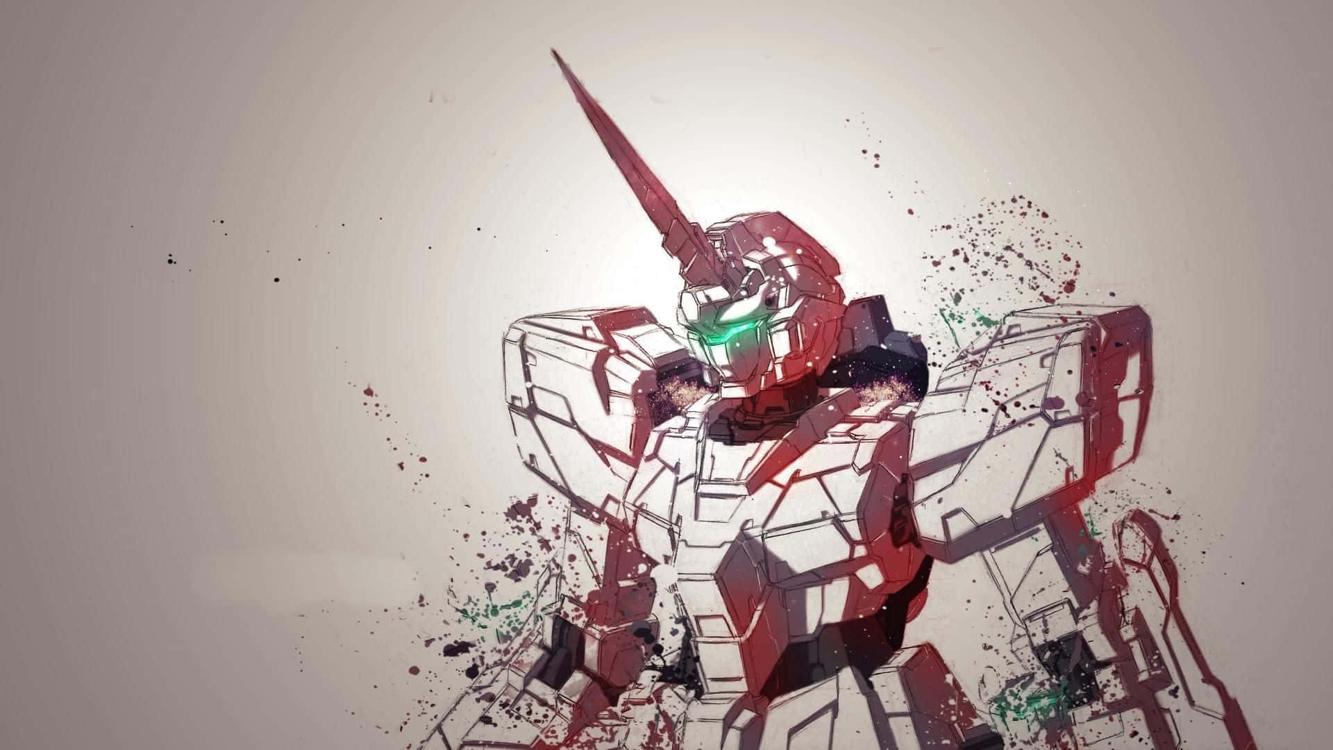 Experience a thrilling sci-fi adventure with the power of Gundam Unicorn Wallpaper