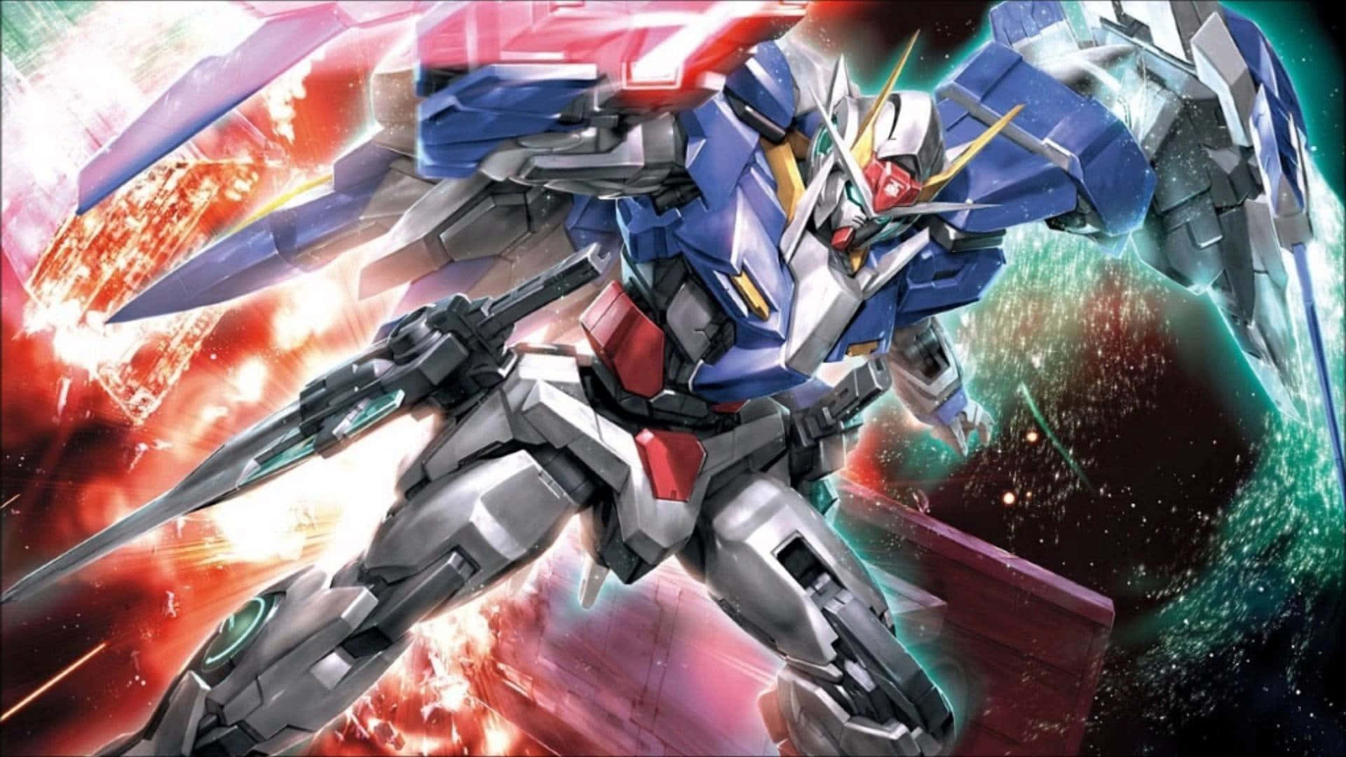 "The Legendary Gundam Unicorn, Embodying the Strength of a New Generation" Wallpaper