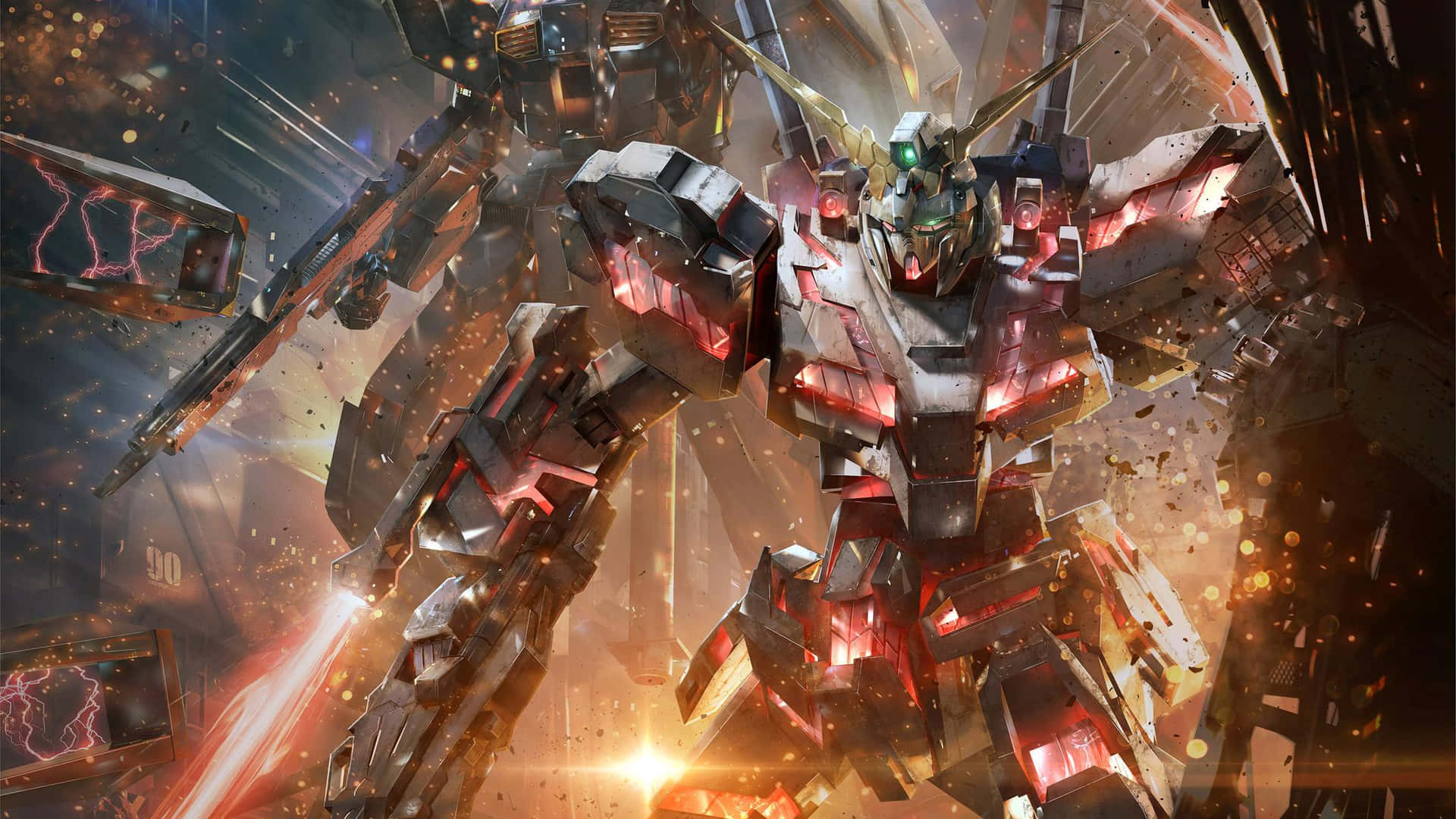 Inspired by an epic space saga, the mighty Gundam unicorn lights the way in times of darkness. Wallpaper