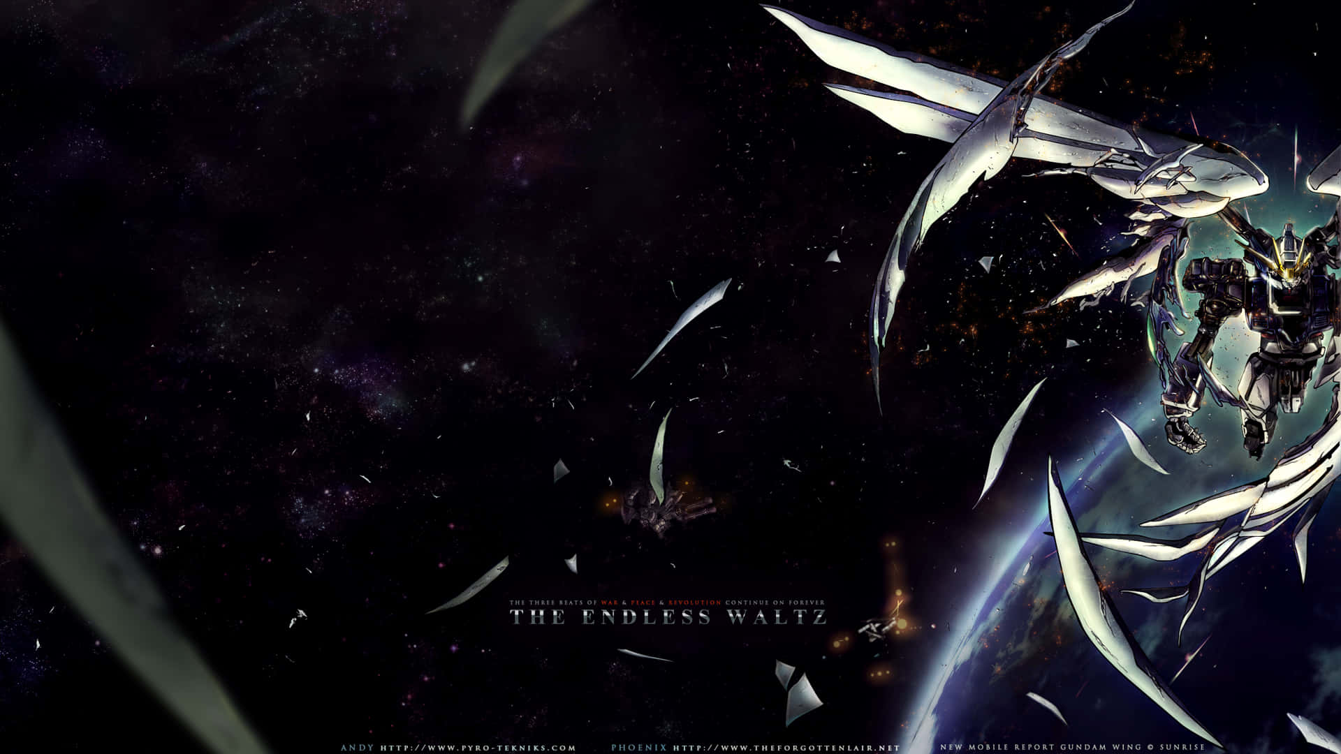 The Mobile Suit Gundam Wing of the Organization of the Zodiac Wallpaper