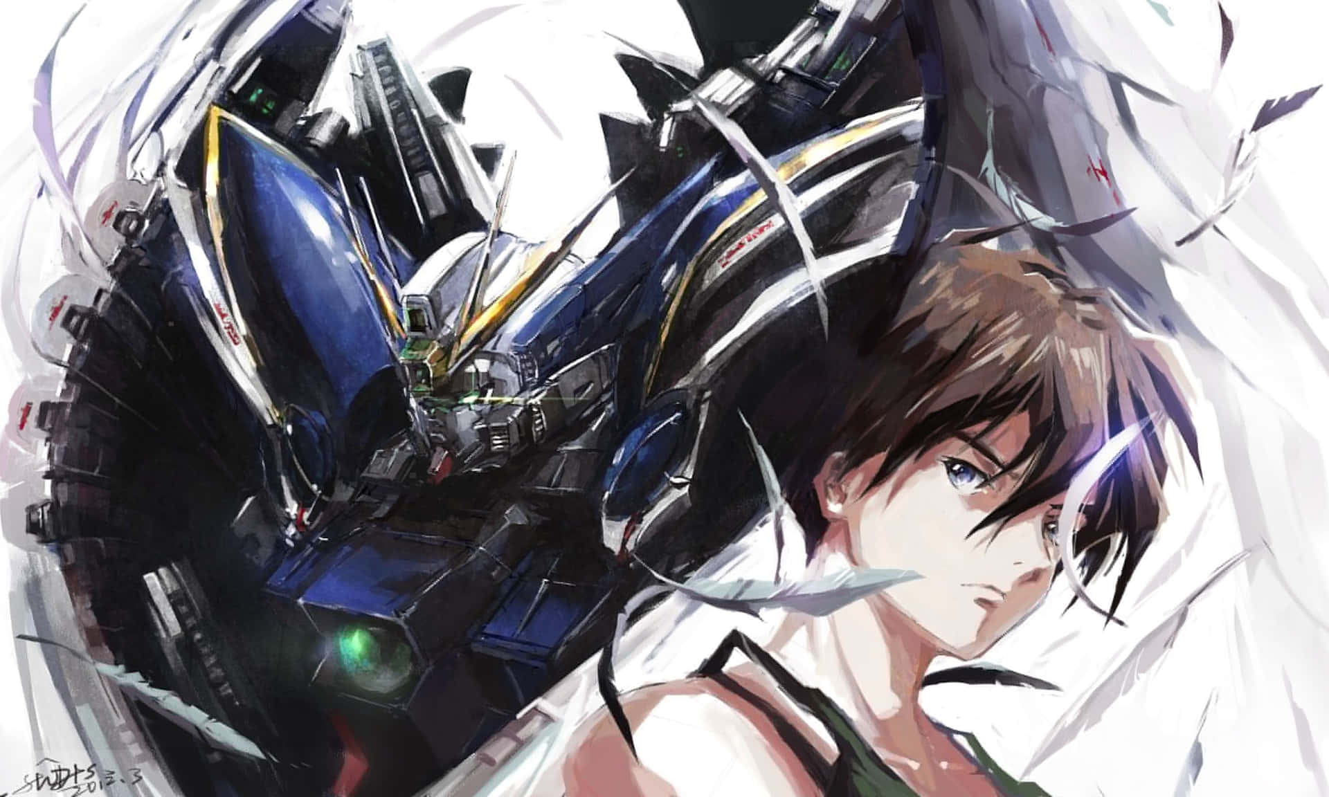 Mobilesuit Gundam Wing - Ala Del Mobile Suit Gundam Wing Sfondo