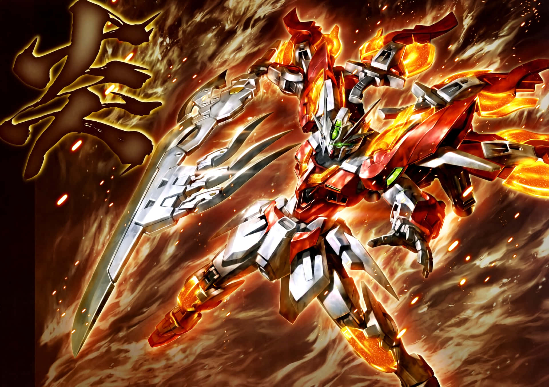 “Gundam Wing, ready for battle” Wallpaper