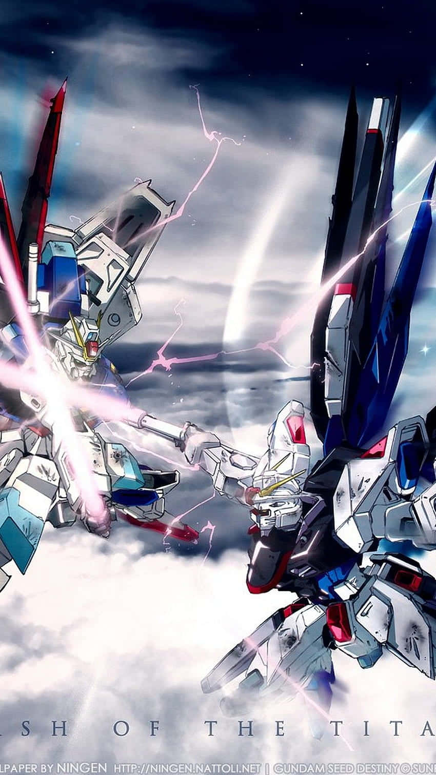 The Wing Gundam Robot Takes Flight Wallpaper