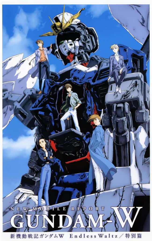 Fra den legendariske anime-serie, Gundam Wing, vil dette tapet tilføje et strejf af science fiction til din enhed. Wallpaper