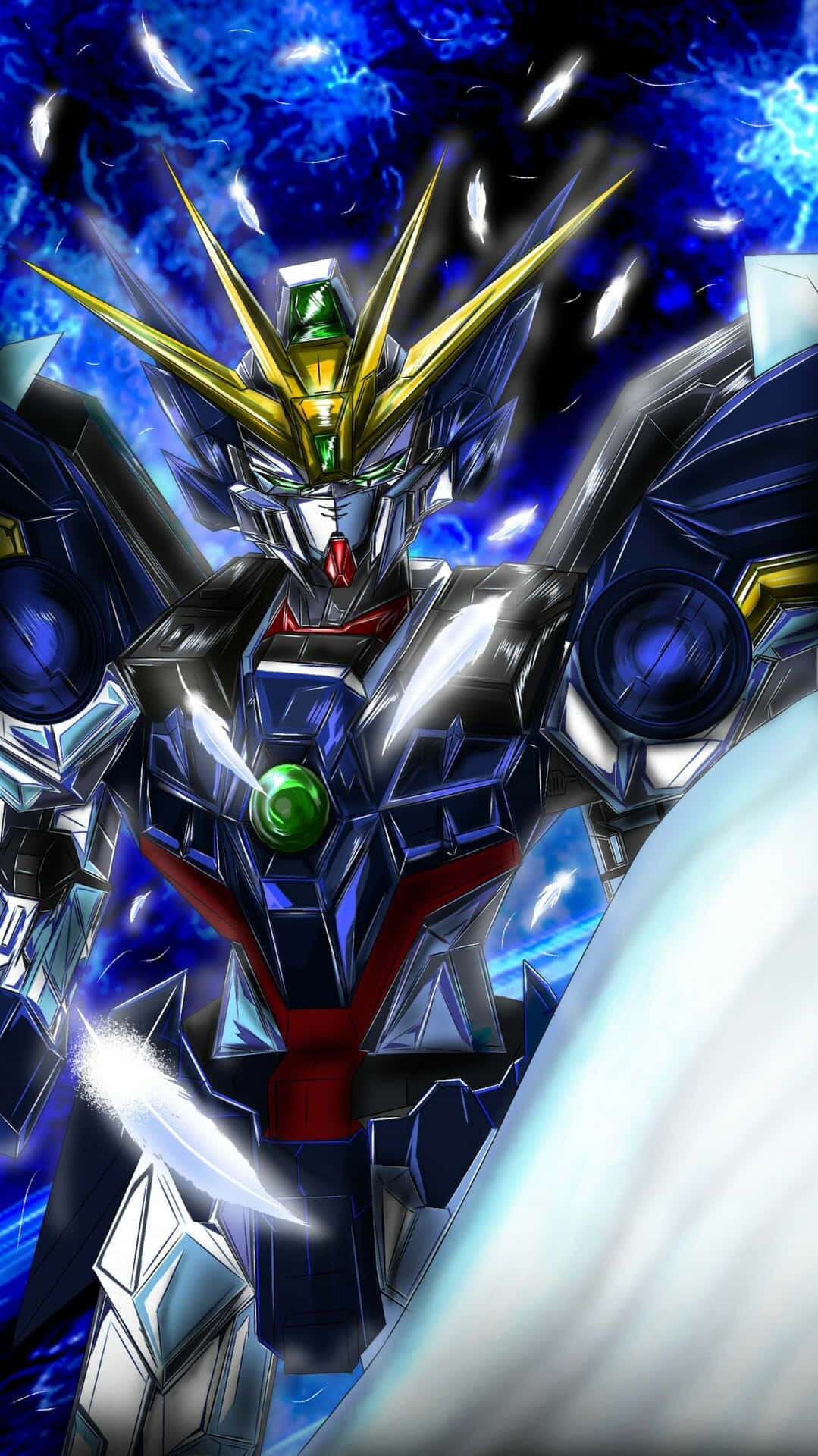 "The Legendary Gundam Wing Piloted by Heero Yuy" Wallpaper