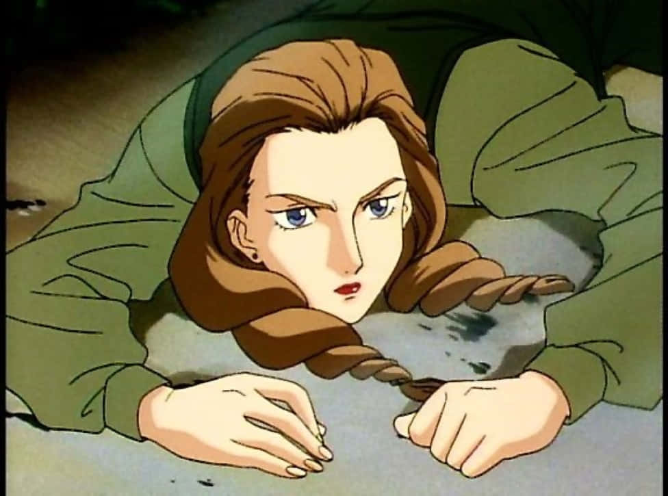 Sally Po in action with heavy arms Gundam Wing Wallpaper