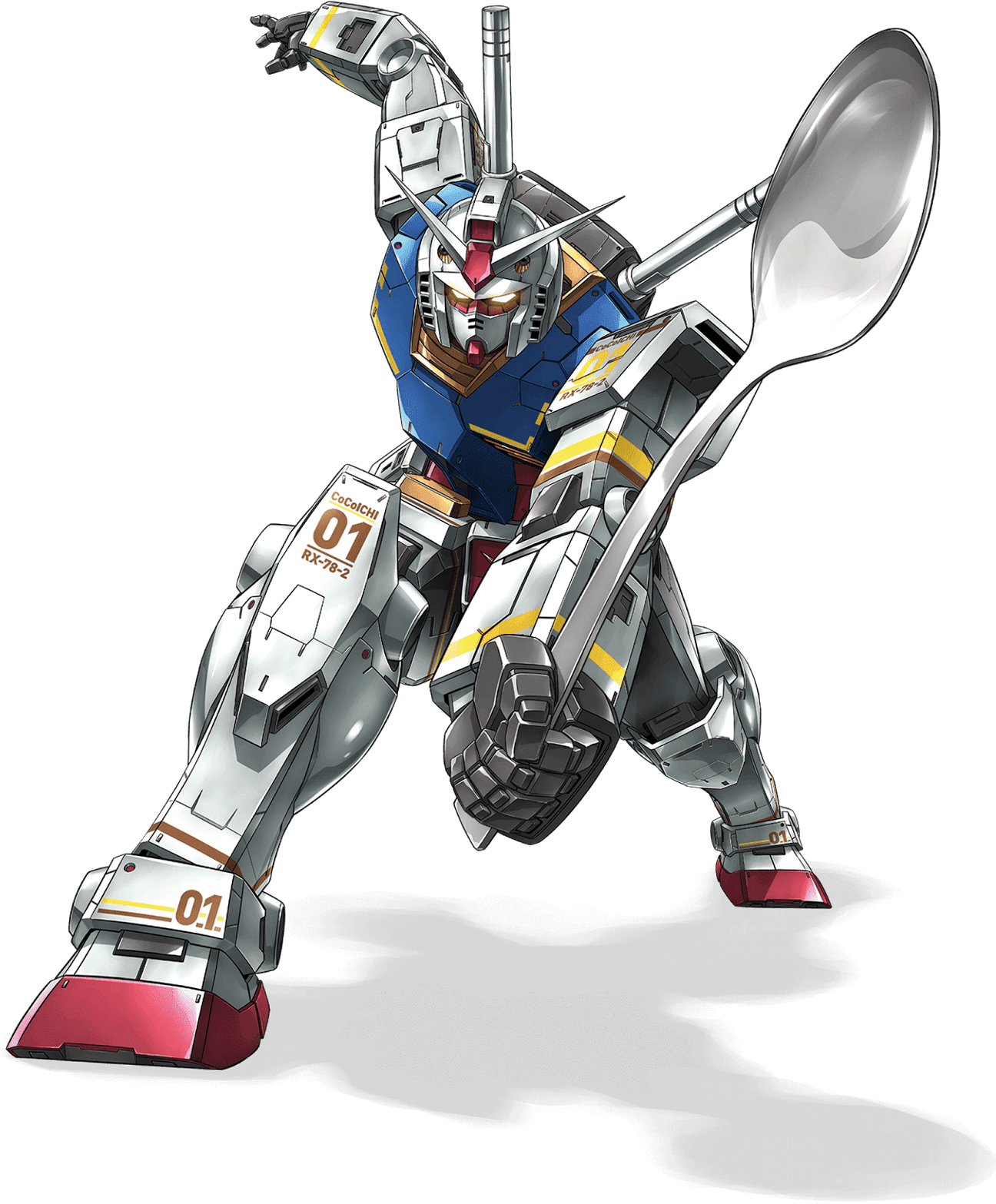 Gundam With Spoon PNG