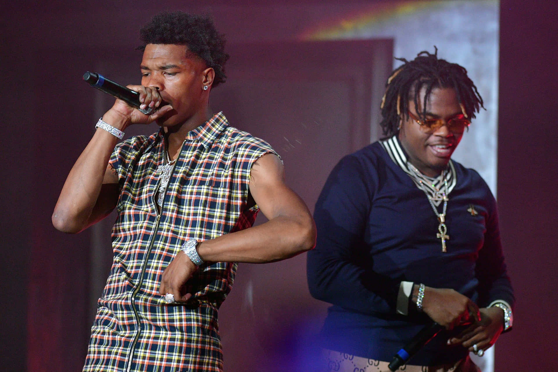 Gunna And Lil Baby Rapping Wallpaper