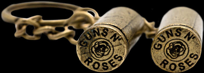 Guns N Roses Bullet Logo Keychain PNG