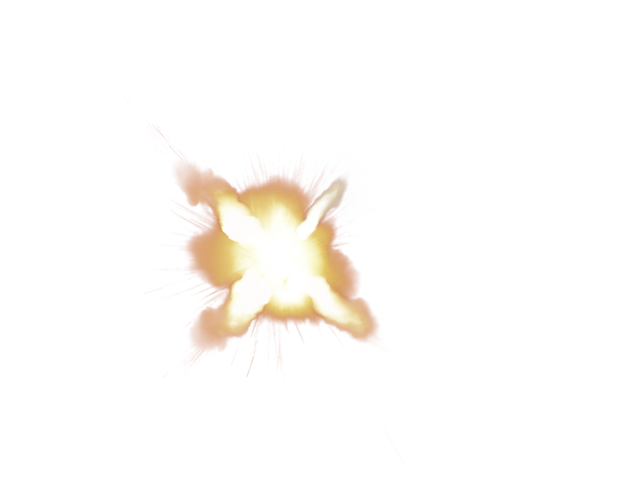 Gunshot Explosion Illustration PNG