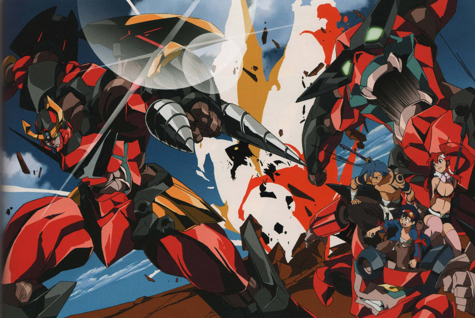 "Fight for your dreams with the Gurren Lagann"