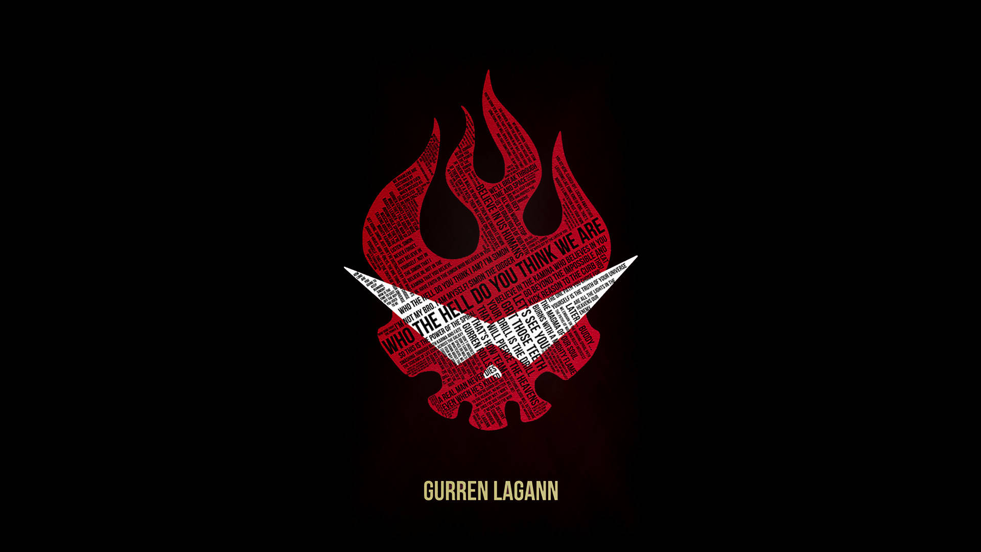 Gurren Lagann Red Logo