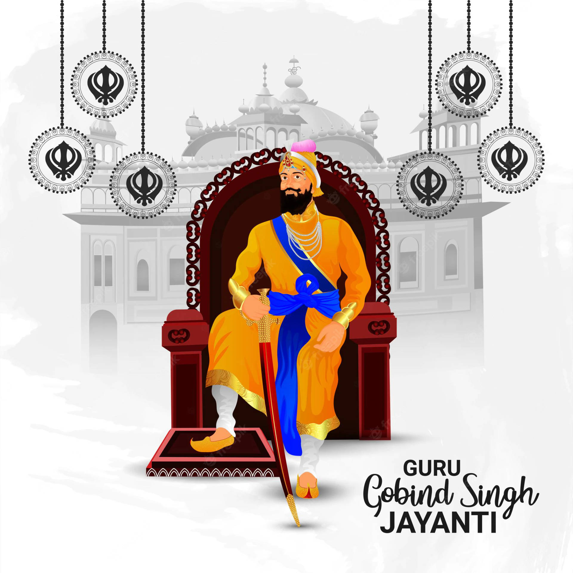 Free Guru Gobind Singh Ji Wallpaper Downloads, [100+] Guru Gobind Singh Ji  Wallpapers for FREE 
