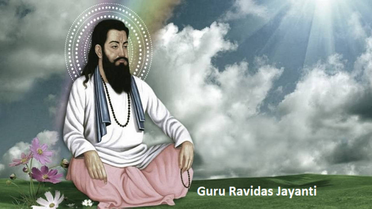 Guru Ravidass Divine Indian Guru Wallpaper