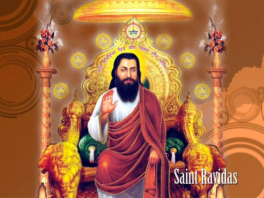 Guru Ravidass Saint Of Bhakti Movement Wallpaper