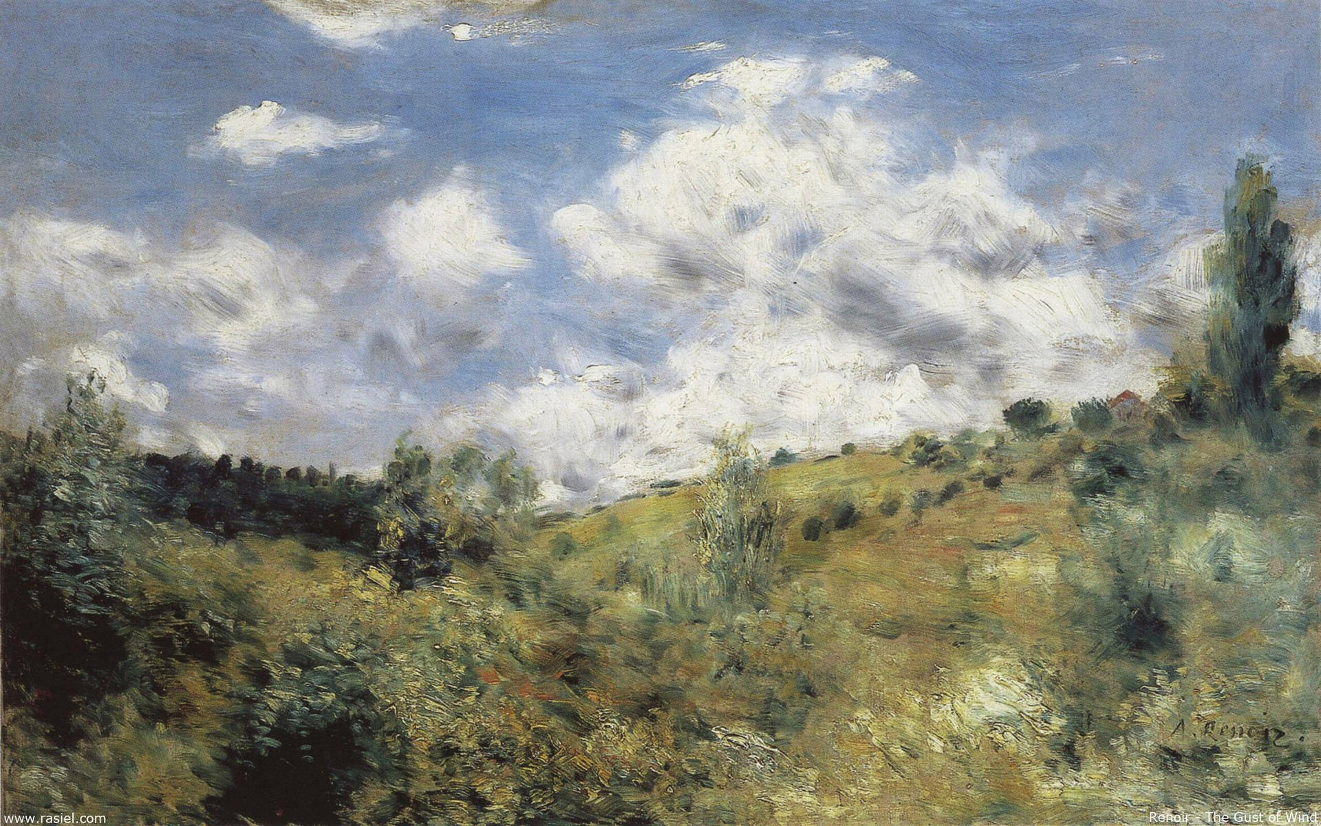 Gust Of The Wind By Renoir Wallpaper