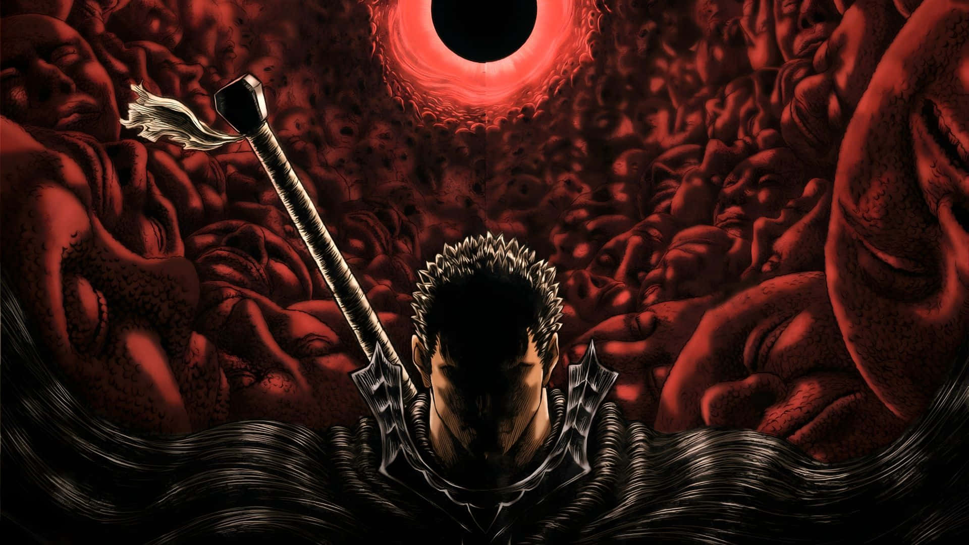 Guts Enfrentando El Eclipse Fondo de pantalla