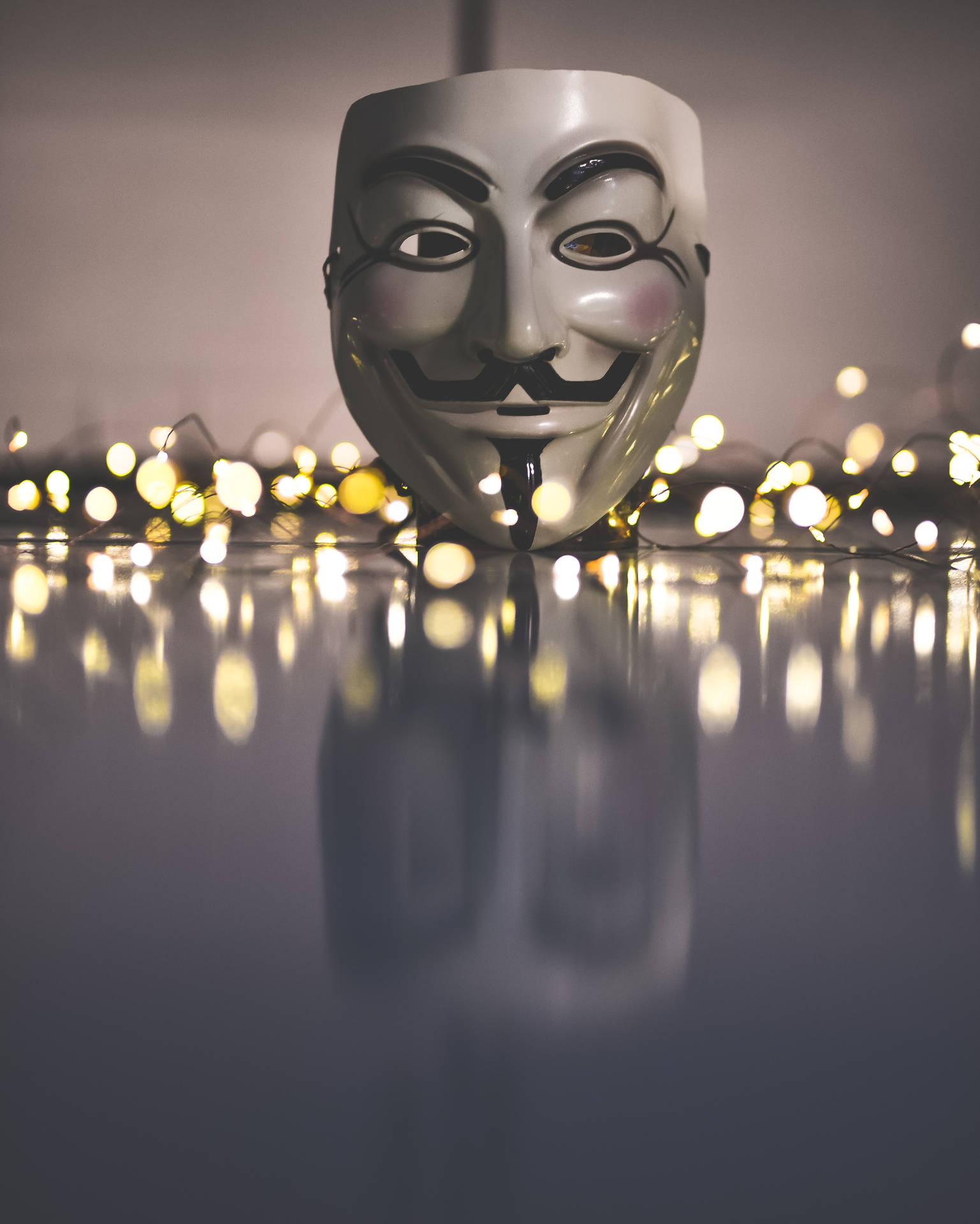 Guy Fawkes Mask Anonym Bokeh Wallpaper